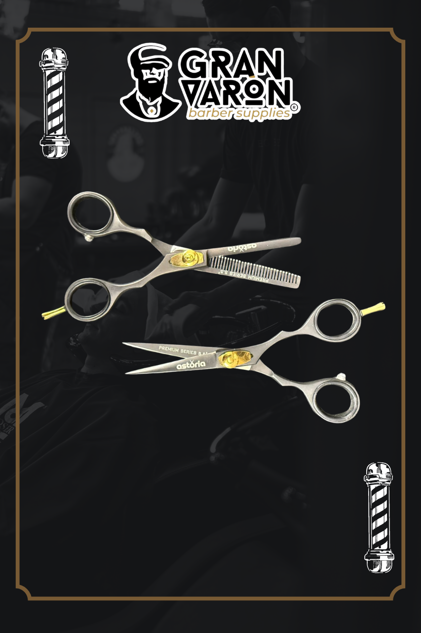 Set de Tijeras Profesionales Astoria - Premium Series 5.5" Satin Gold Edition