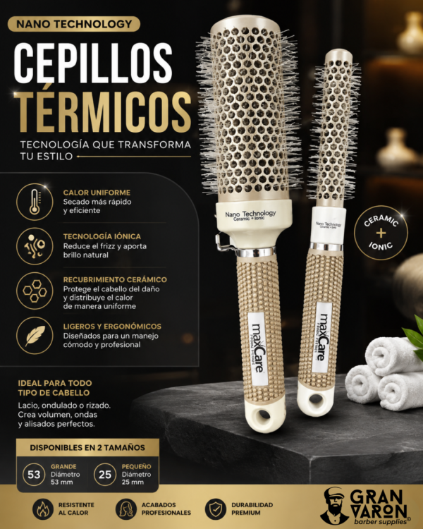234 Cepillos Térmicos Nano Technology – Cerámica + Ionic para Brillo Extremo