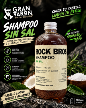 241 Shampoo Orgánico Rock Bros Sin Sal