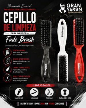 Cepillo de Limpieza para Barbería (Fade Brush)