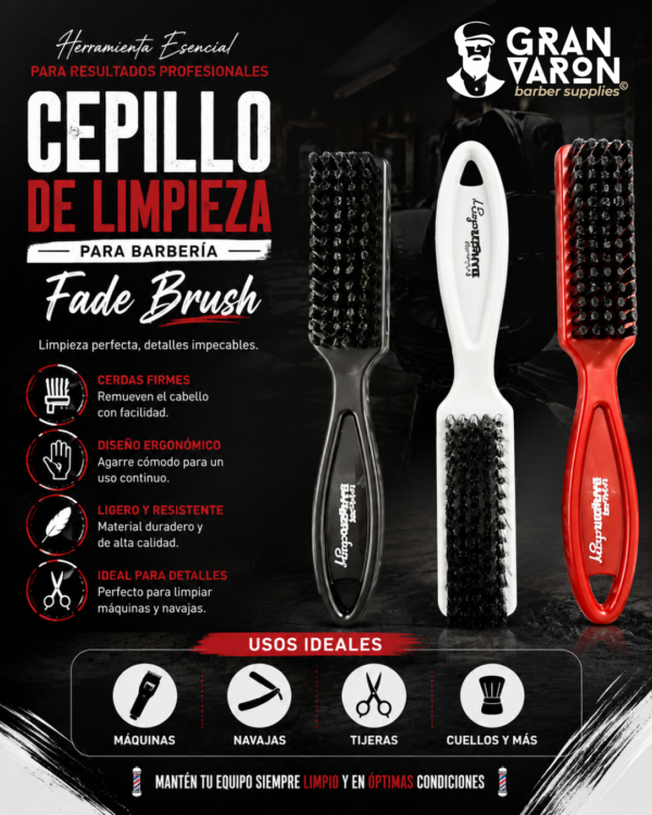 242 Cepillo de Limpieza para Barbería (Fade Brush)