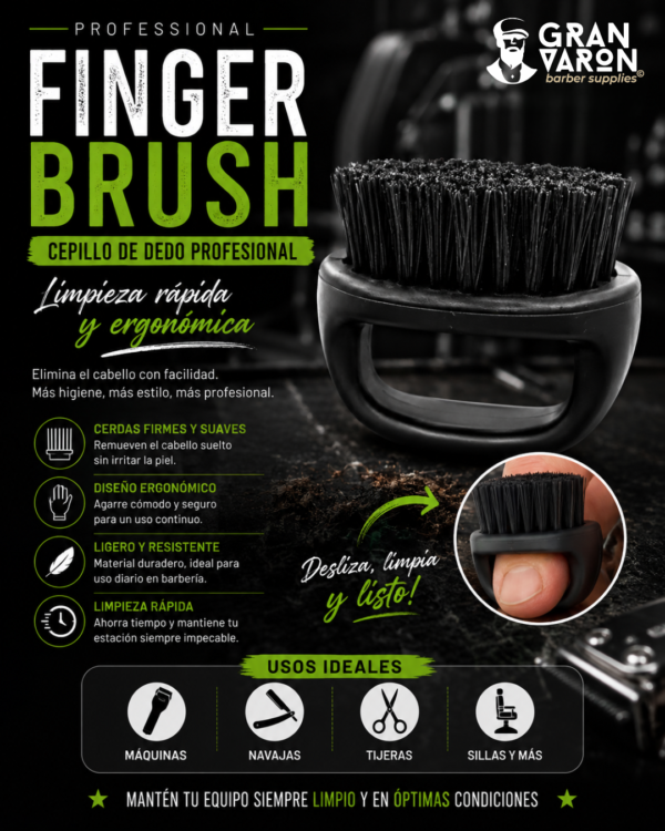 Cepillo de Dedo Professional Finger Brush – Limpieza Rápida y Ergonómica