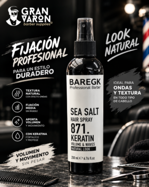 250 Spray de Sal de Mar BAREGK 871 con Keratina