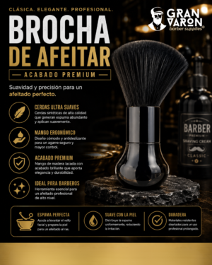250 Bledo Profesional HairStar "Neck Duster" – Edición Silver & Black