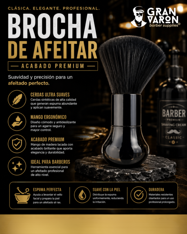 250 Bledo Profesional HairStar "Neck Duster" – Edición Silver & Black
