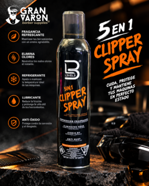 Spray para Máquinas 5 en 1 L3VEL3 (Level 3) - Desinfectante, Limpiador y Lubricante Profesional