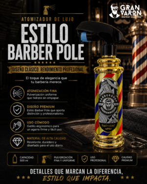 257 Atomizador de Lujo Estilo Barber Pole