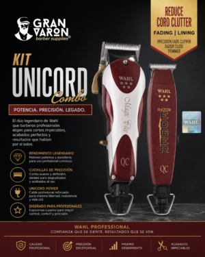 27 Wahl Professional 5 Star Series: Kit Unicord Combo (Magic Clip + Razor Edger)