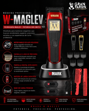 276 Trimmer Profesional WMARK NG-XT1 – Motor Maglev 10,000 RPM y Cuchilla DLC