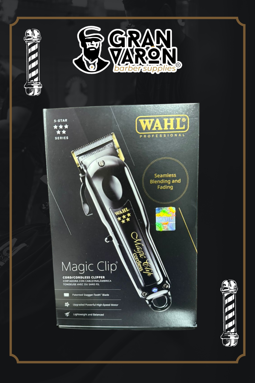 Wahl Professional 5 Star Series: Cordless Magic Clip Black & Gold – Edición Especial con Motor de Alta Velocidad