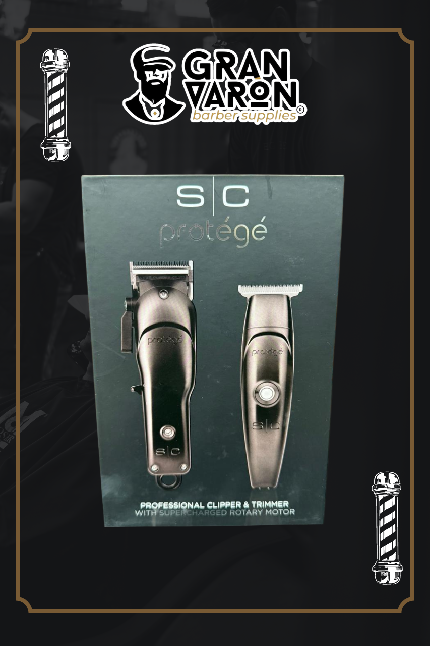 Combo Profesional StyleCraft Protégé – Clipper y Trimmer con Motor Rotativo Supercargado