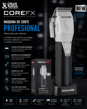 Máquina de Corte Profesional BaBylissPRO COREFX – High-Performance Clipper