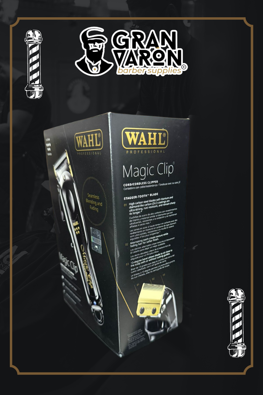 Wahl Professional 5 Star Series: Cordless Magic Clip Black & Gold – Edición Especial con Motor de Alta Velocidad