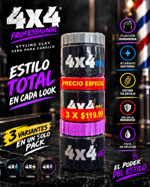 Tri-Pack de Ceras Moldeadoras (Pomada, Pasta y Gelatyl)