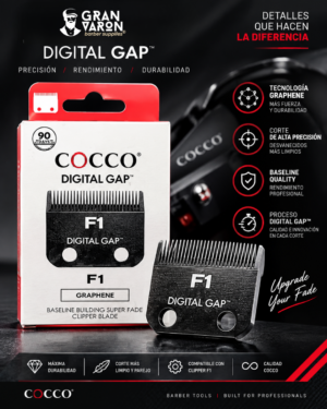Cuchilla Cocco Digital Gap™ F1 Graphene Baseline Clipper Blade