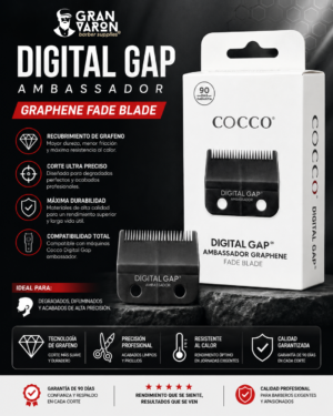 Cuchilla Cocco Digital Gap™ Ambassador Graphene Fade Blade