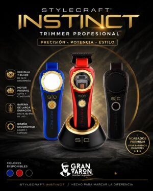 Trimmer Profesional StyleCraft Instinct – Terminadora con Motor Vectorial y Control de Torque Intuitivo