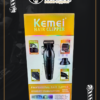 Máquina de Cortar Cabello Profesional Kemei KM-2296 - Edición Black con Base de Carga