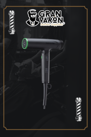 Secador Profesional BaBylissPRO Nano Light Ionic Dryer - Ultra Ligero con Tecnología Nano Titanium (Black & Green Edition)