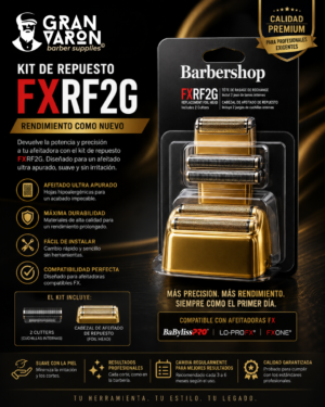 Kit de Repuesto FXRF2G – Cabezal de Láminas y Cuchillas de Precisión para Afeitadoras Profesionales