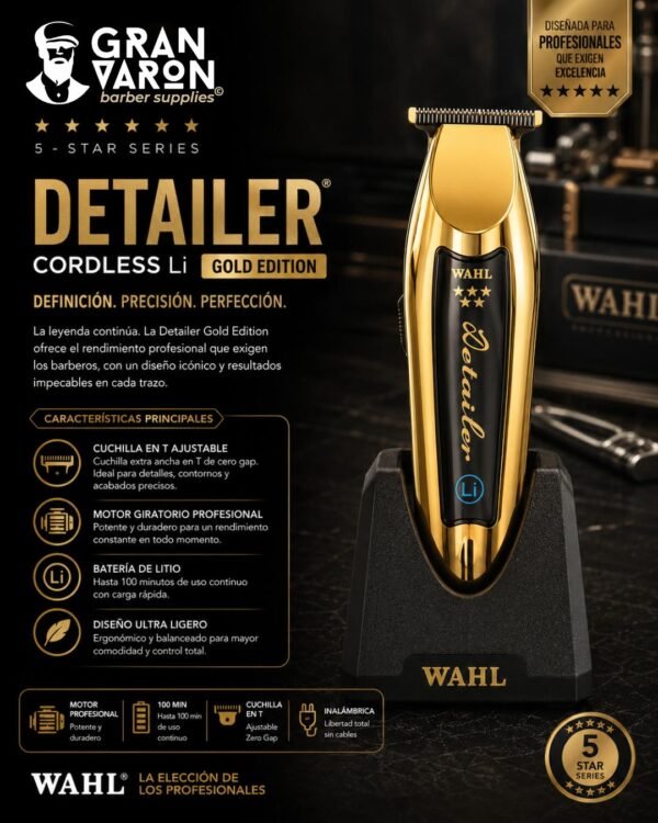 Wahl Professional 5-Star Series: Cordless Detailer® Li Gold Edition