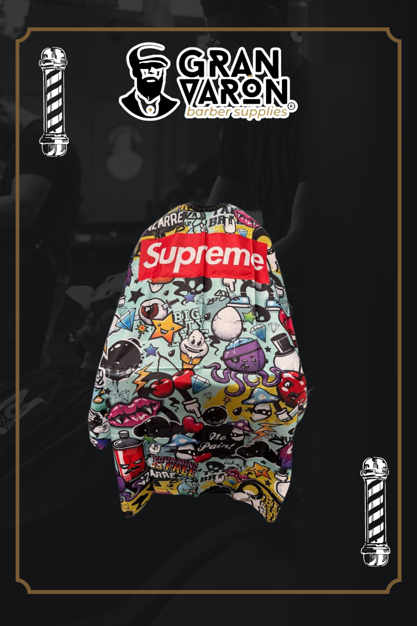 Capa de Barbero Profesional - Edición Graffiti Supreme & Street Art