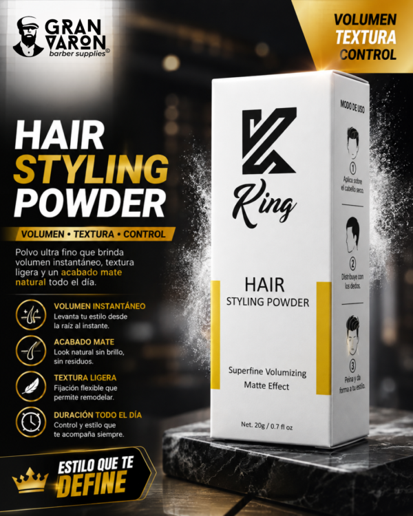 Polvo Texturizador King Hair Styling Powder