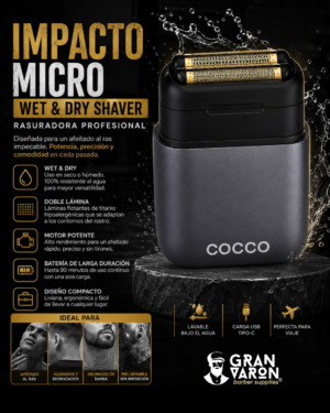 Rasuradora Cocco Impacto Micro Wet & Dry Shaver – Profesional