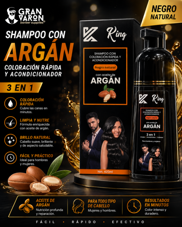 42 Shampoo con Coloración Rápida King