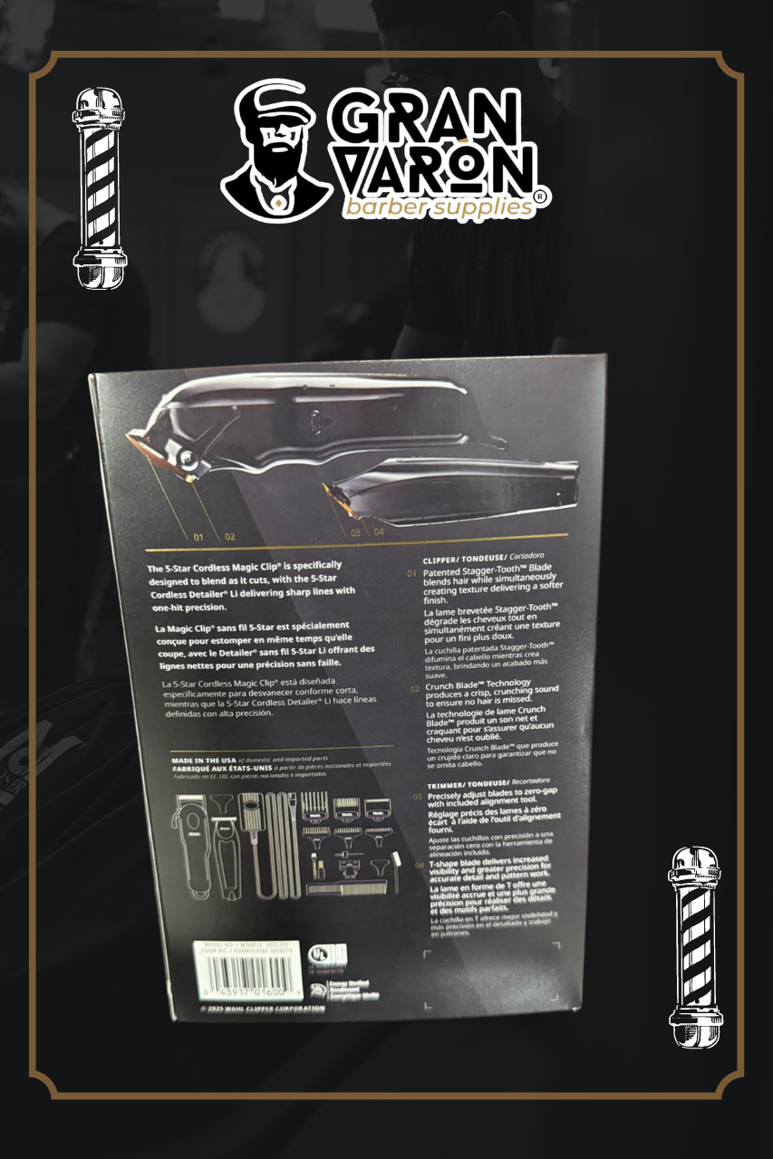 Wahl Professional 5-Star Series: Cordless Barber Combo (Magic Clip + Detailer Li)