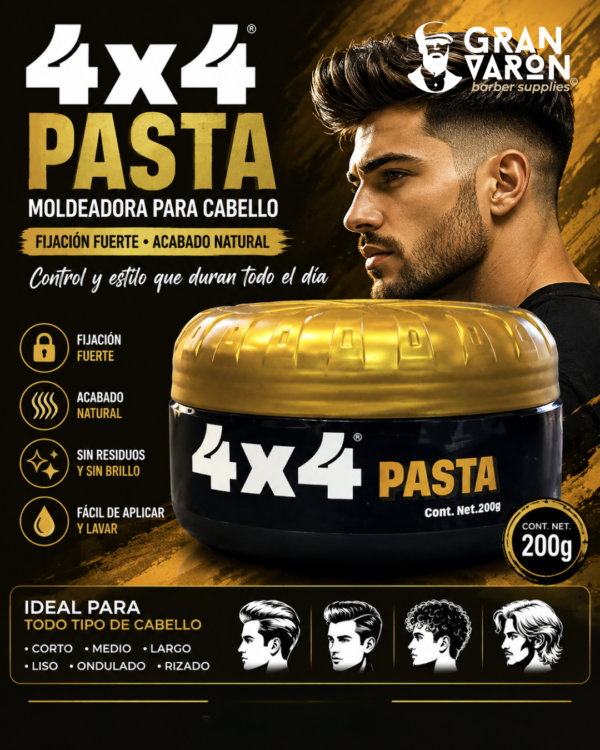 4x4 Pasta Moldeadora para Cabello
