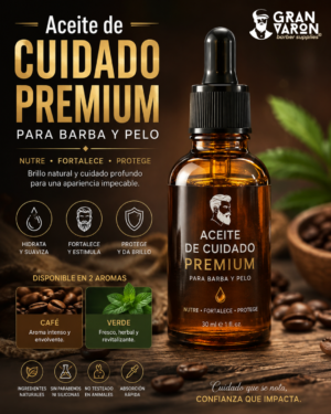 435 Aceite de Cuidado Premium para Barba y Pelo