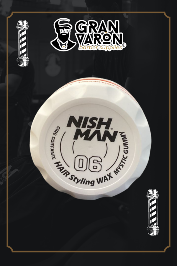 44 Cera Nish Man 06 Mystic Gummy Hair Styling Wax – Textura Elástica y Fijación de Larga Duración (150ml)
