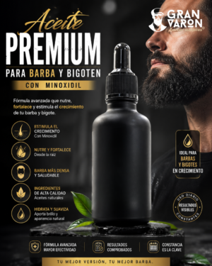 440 Aceite Premium para Barba y Bigoten (Minoxidil)