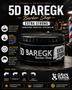 459 Cera Baregk Barber Shop - 5D Extra Strong (Fijación Máxima)