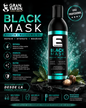 46 Mascarilla Negra Elegance Black Mask