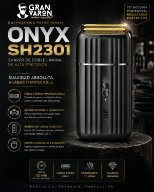 48 Rasuradora Profesional JRL Onyx SH2301 – Shaver de Doble Lámina de Alta Precisión