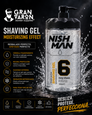 486 Gel de Afeitar Nishman Nº 6 Easy Shave 1000ml