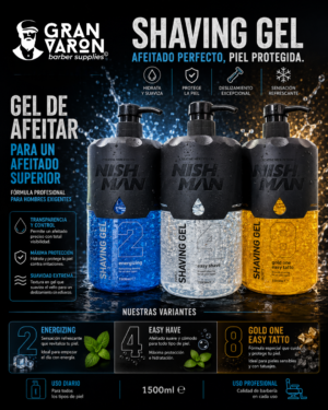487 Gel de Afeitar Profesional Nishman 1000ml