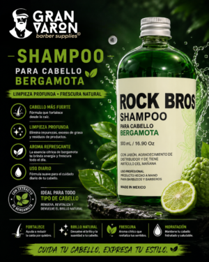 49 Shampoo de Bergamota Rock Bros