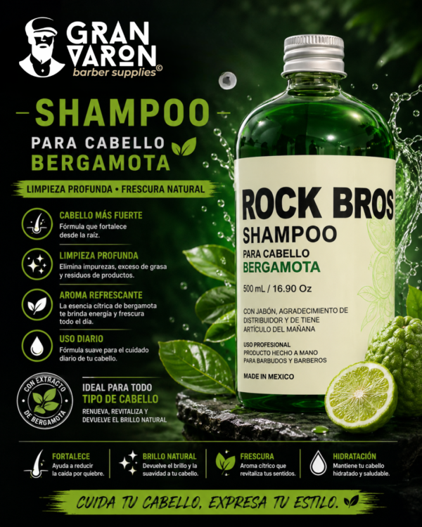 49 Shampoo de Bergamota Rock Bros
