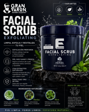 497 Exfoliante Facial Elegance Facial Scrub (aloe)