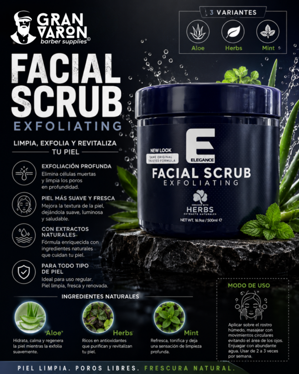 Exfoliante Facial Elegance Facial Scrub (aloe)