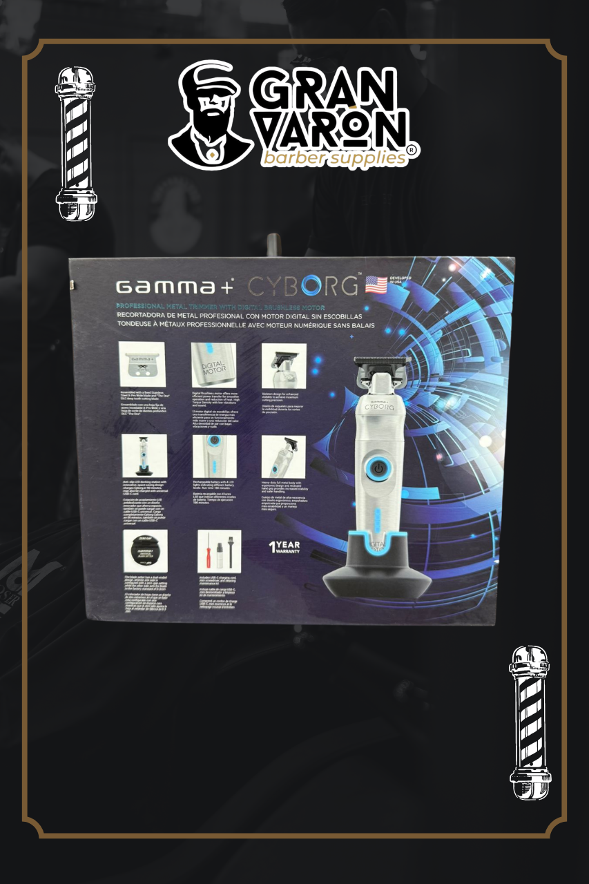 Trimmer Profesional Gamma+ Cyborg – Terminadora de Metal con Motor Digital Brushless