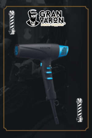 Secador Profesional BaBylissPRO Nano Titanium - High-Speed Dual Ionic Dryer (Black & Blue Edition)