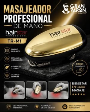 Masajeador Profesional de Mano Hairstar TR-M1 | Inalámbrico Gold Editio