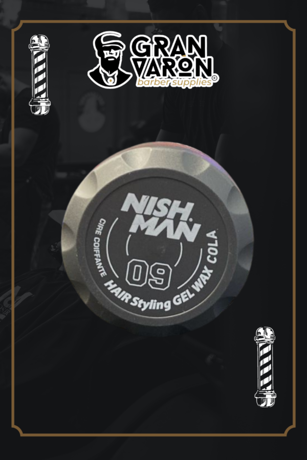 50 Título Sugerido Cera Gel Nish Man 09 Cola Hair Styling Gel Wax – Fijación Extra Fuerte y Brillo Intenso (150ml)
