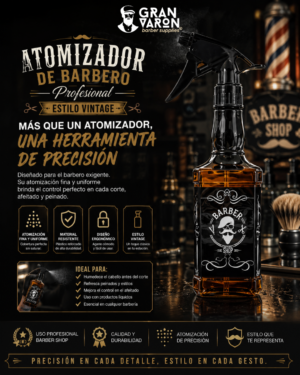 Atomizador de Barbero Profesional Estilo Vintage