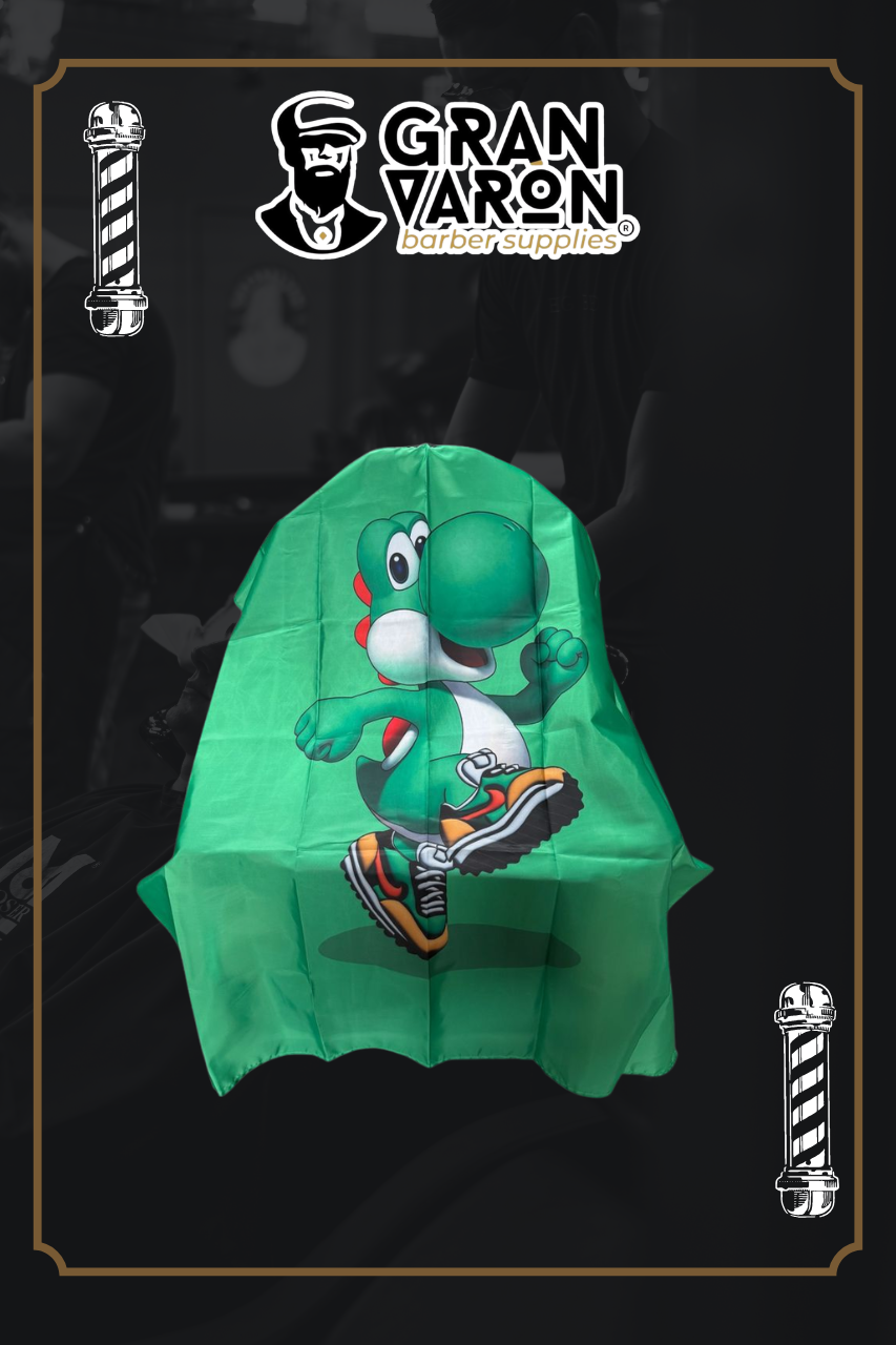 Capa de Barbería Infantil Gran Varón - Edición "Yoshi Hypebeast"