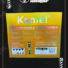 Trimmer Profesional Kemei KM-1863 - 9000 RPM, Cuchilla DLC/Cerámica y Base de Carga